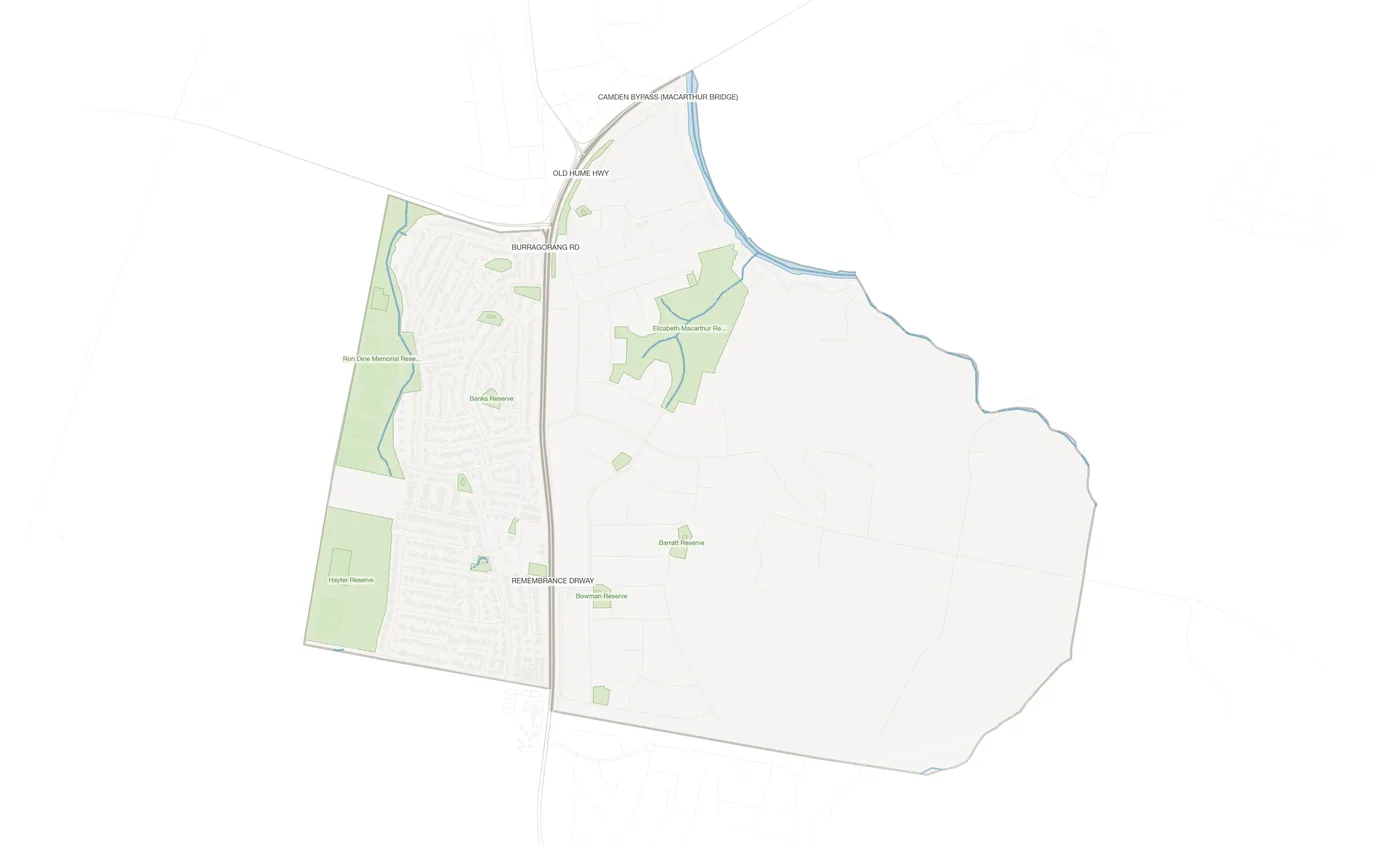 Camden South urban fabric map