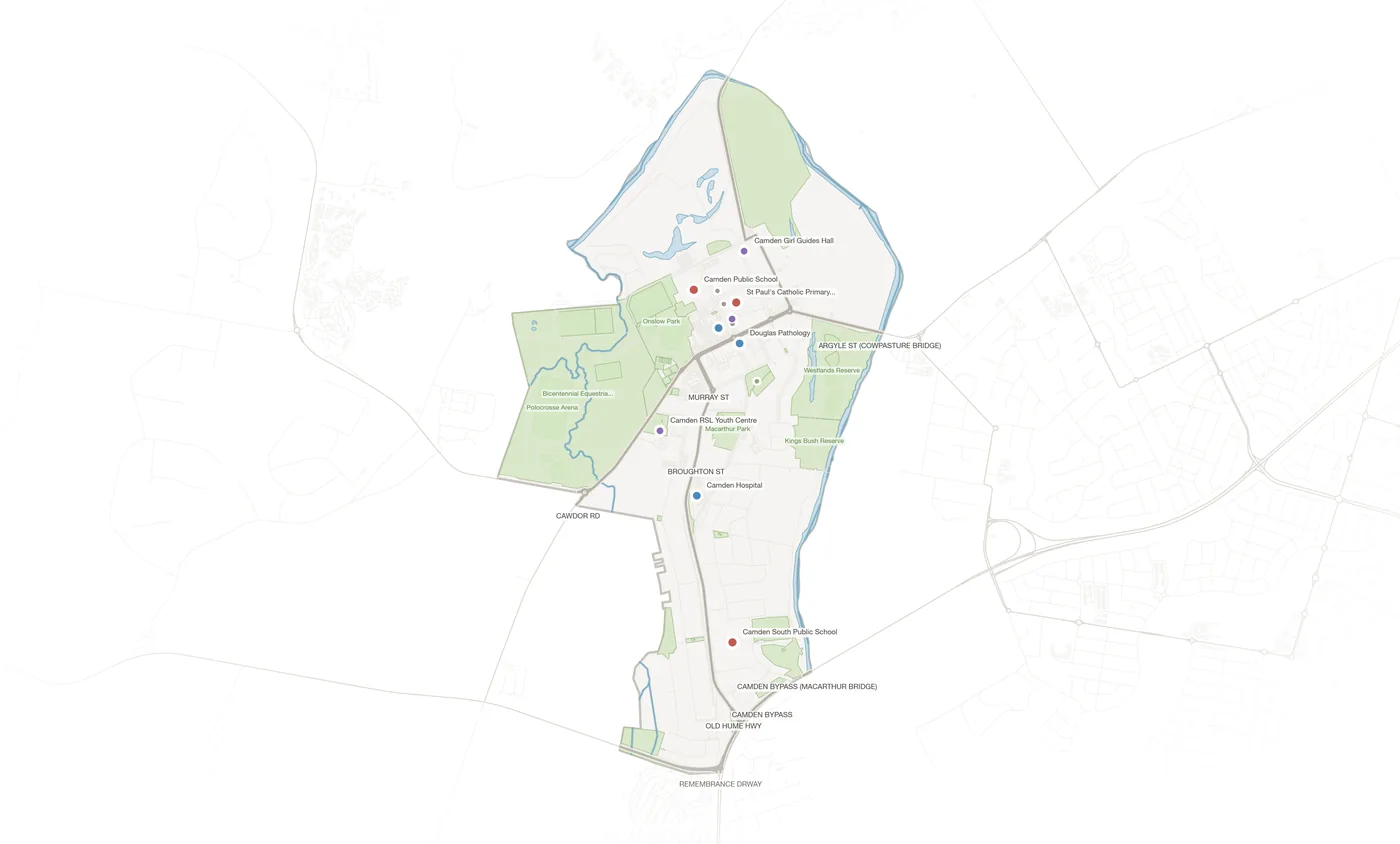 Camden urban fabric map