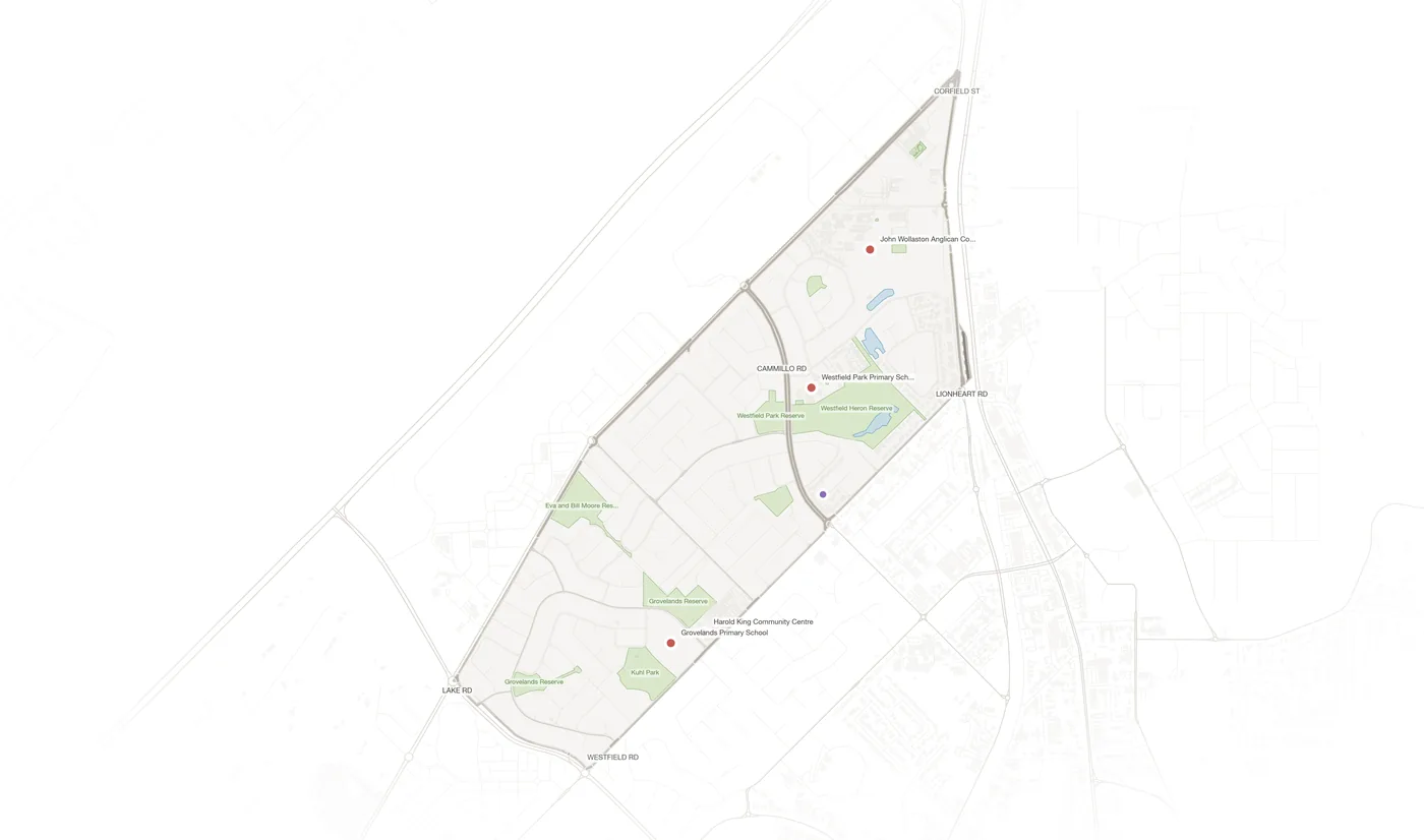 Camillo urban fabric map