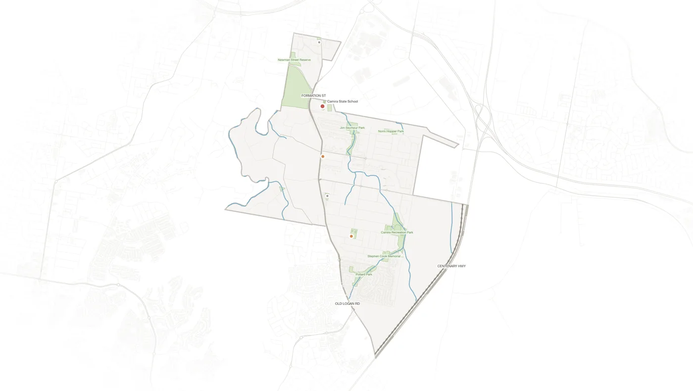 Camira urban fabric map