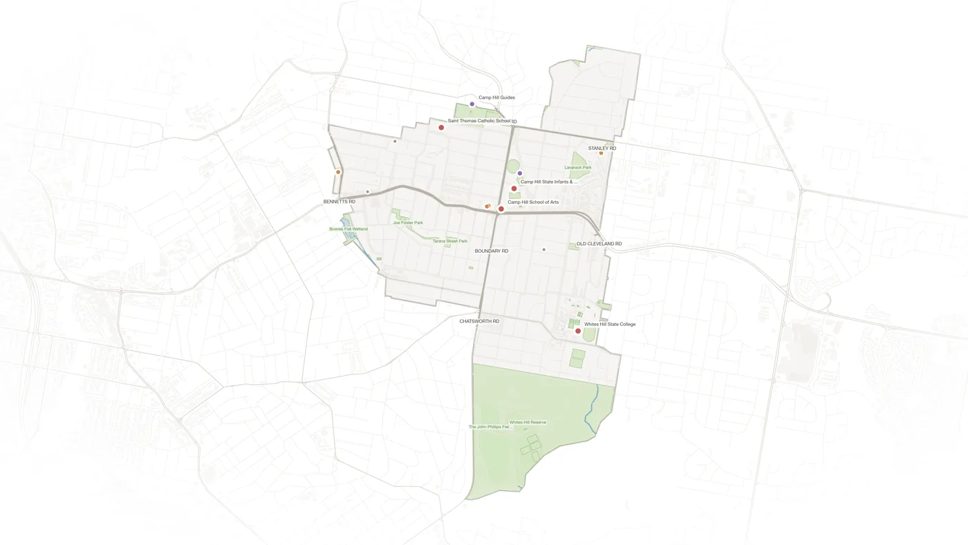 Camp Hill urban fabric map