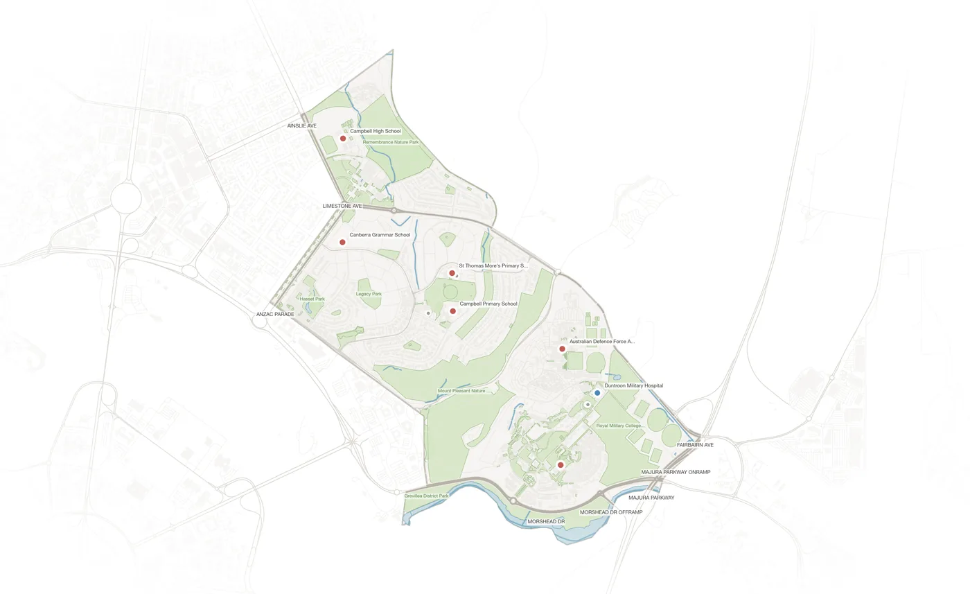Campbell urban fabric map