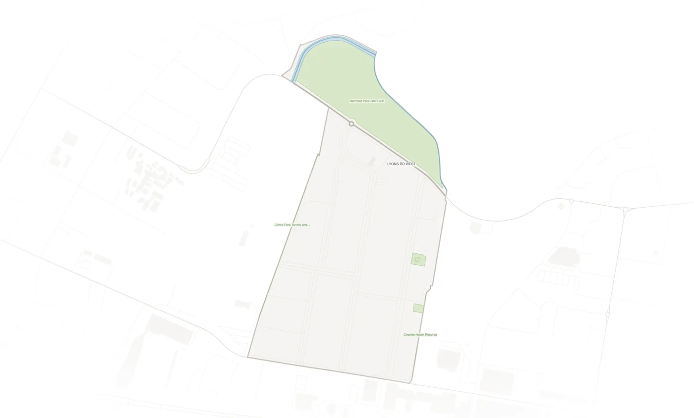 Canada Bay urban fabric map