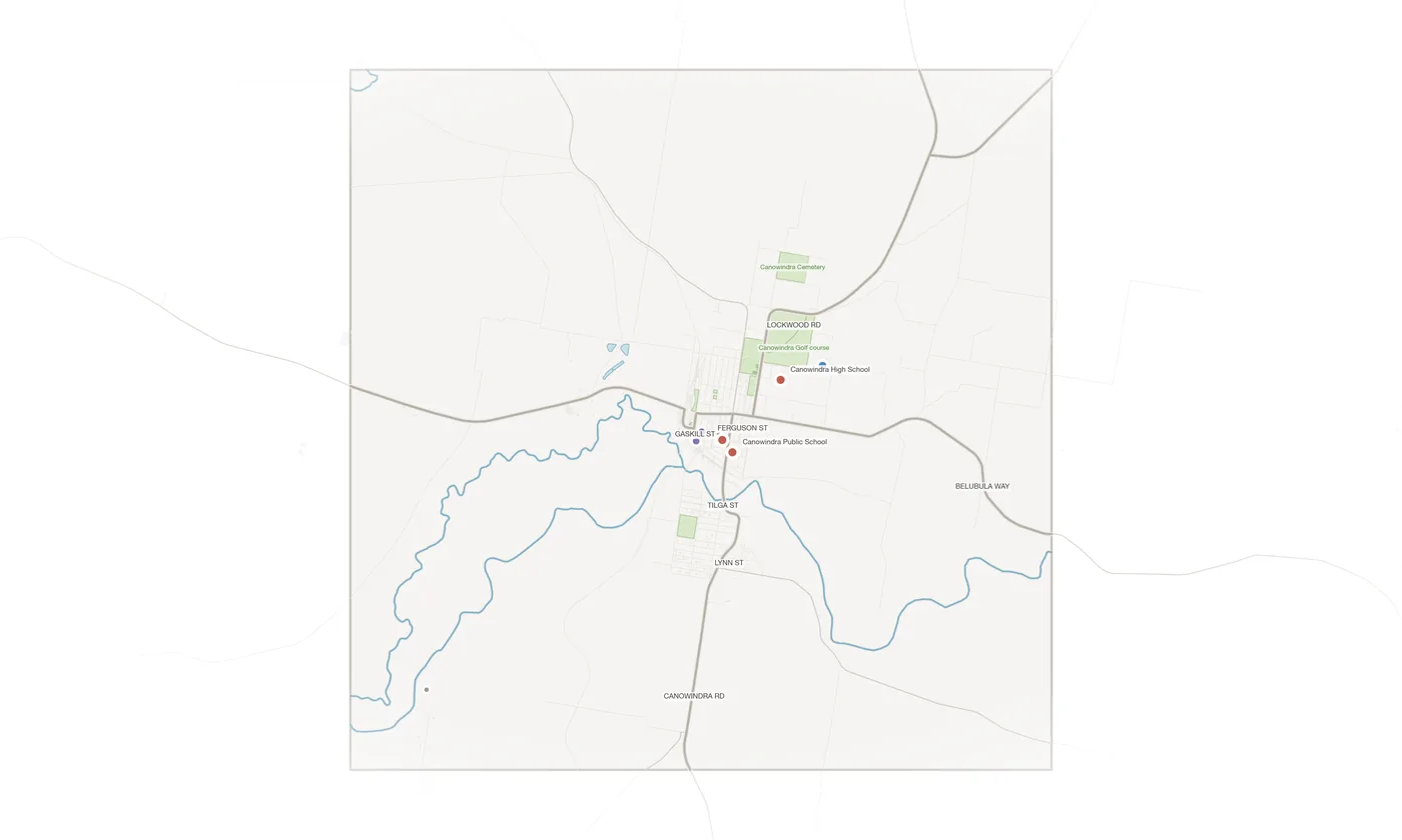 Canowindra urban fabric map