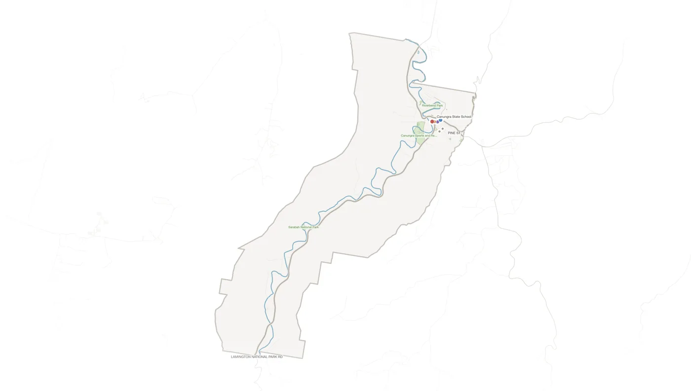 Canungra urban fabric map