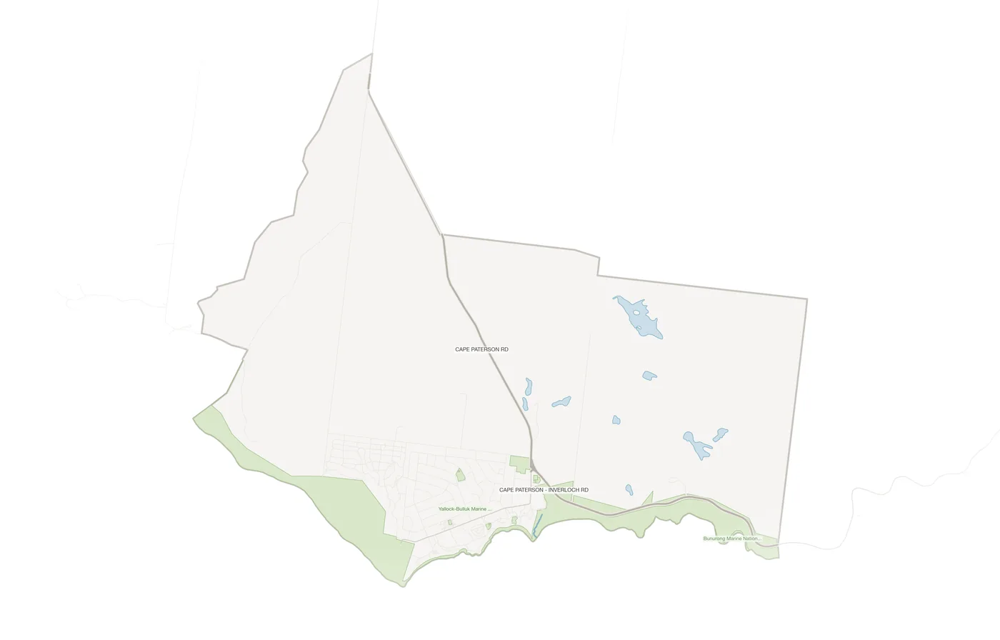 Cape Paterson urban fabric map