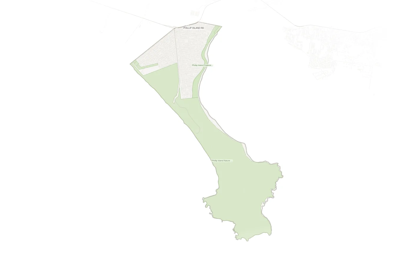 Cape Woolamai urban fabric map