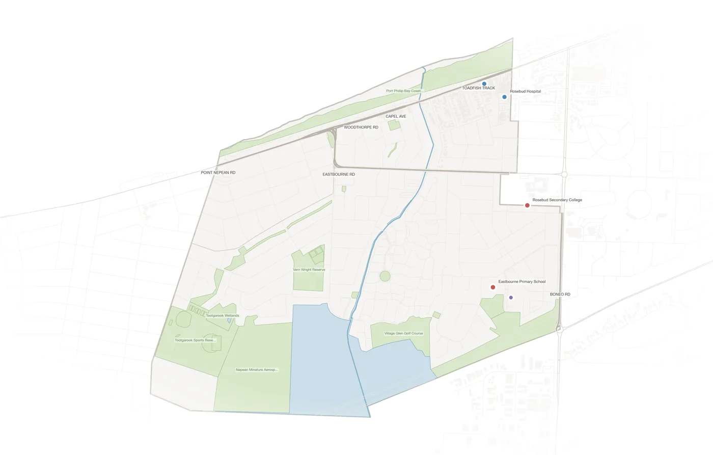Capel Sound urban fabric map