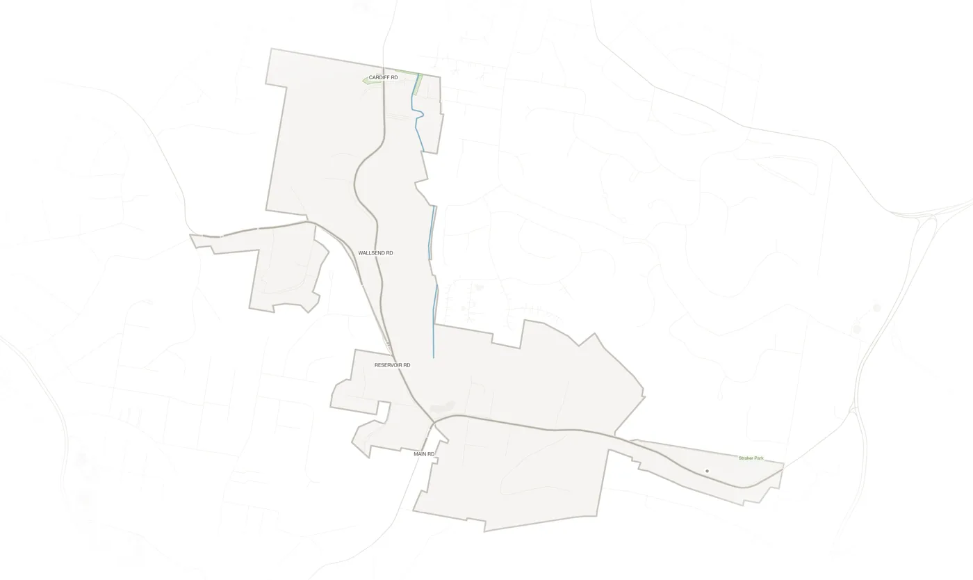 Cardiff Heights urban fabric map