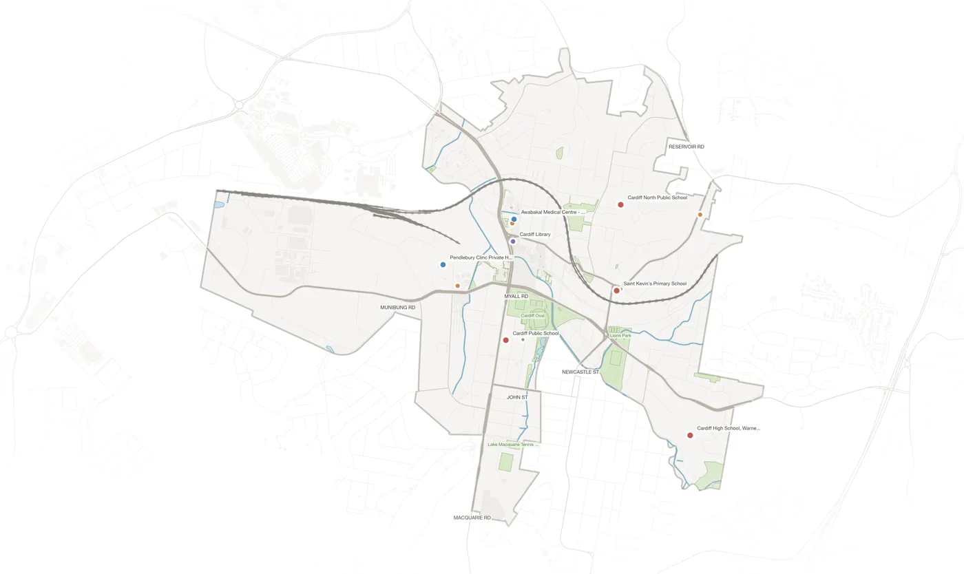 Cardiff urban fabric map