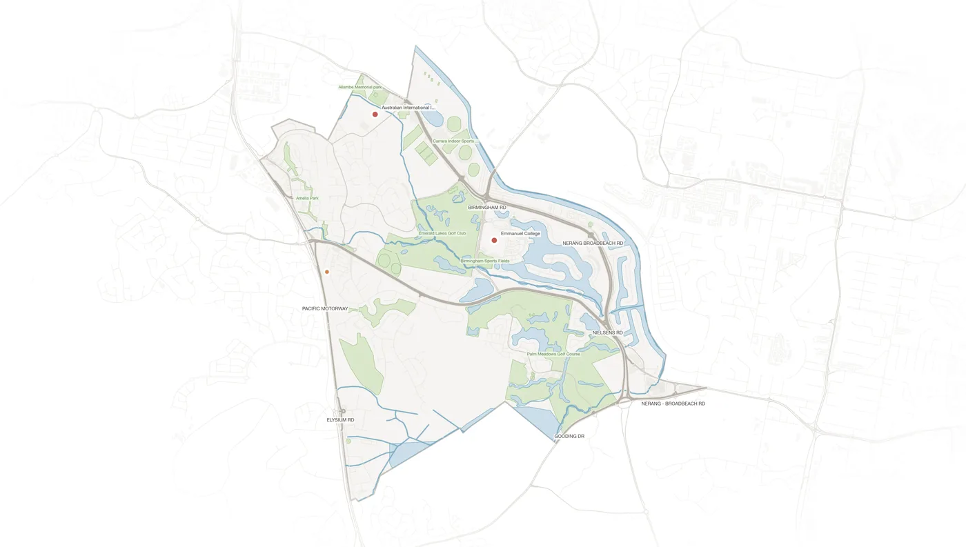 Carrara urban fabric map