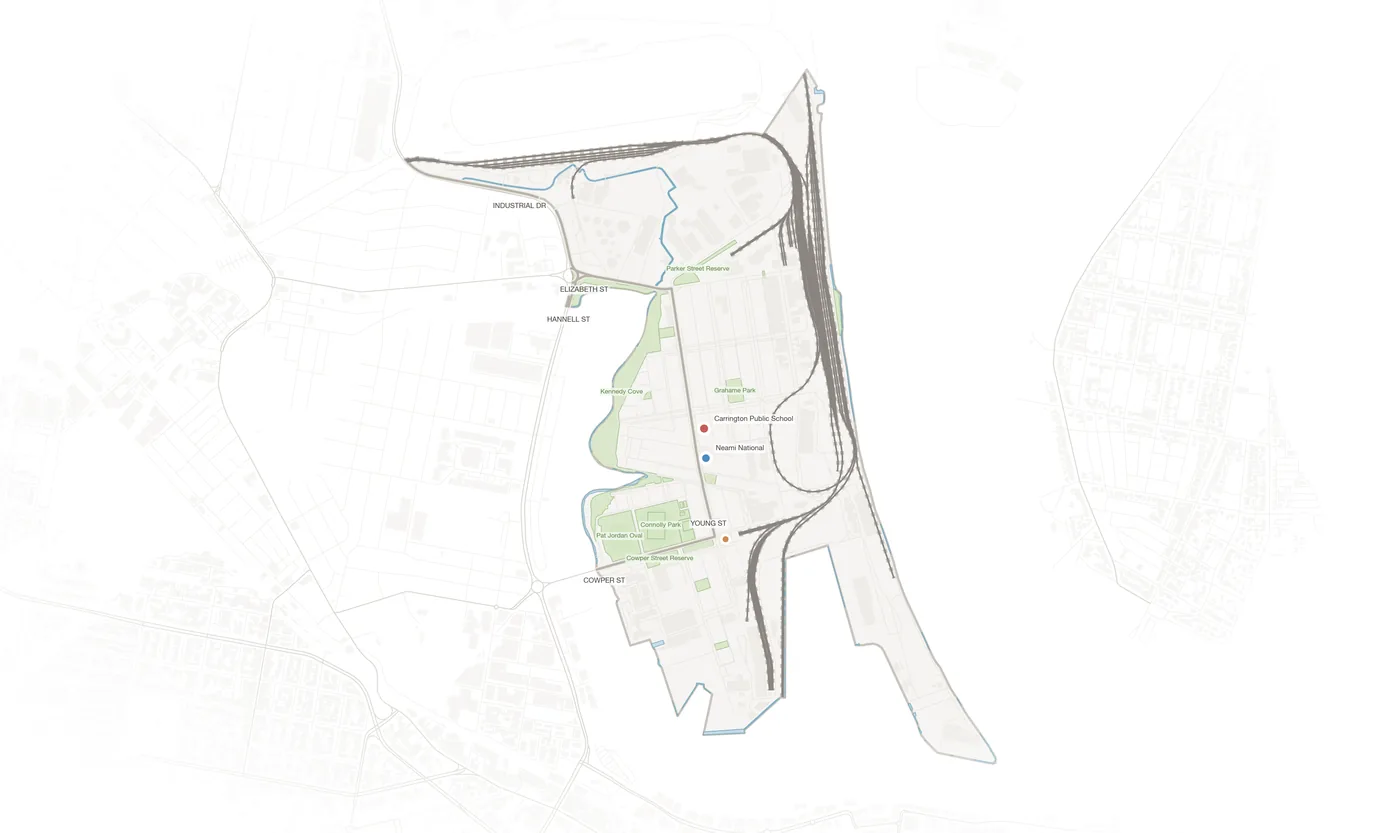 Carrington urban fabric map