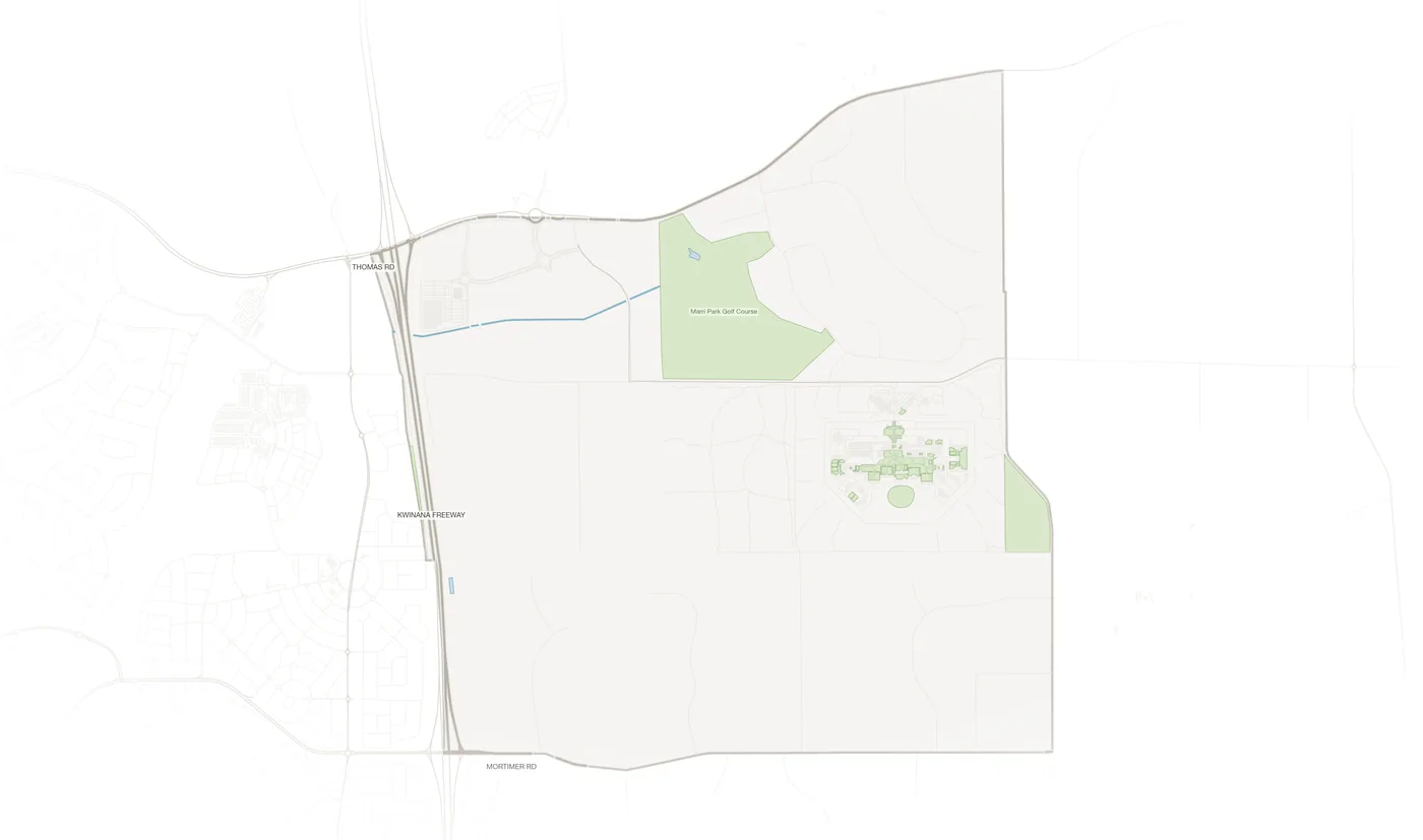 Casuarina urban fabric map