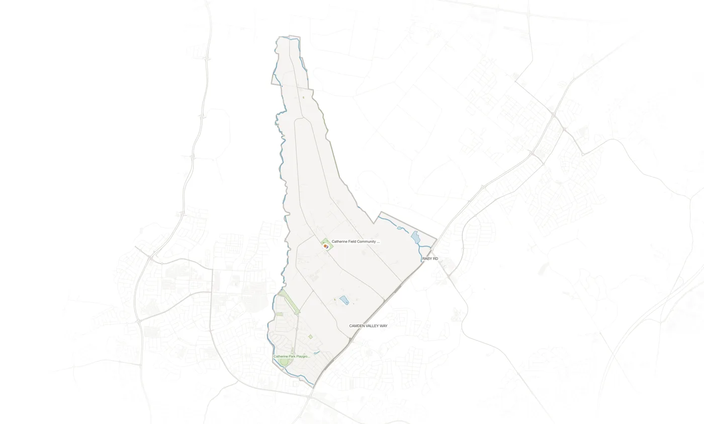 Catherine Field urban fabric map