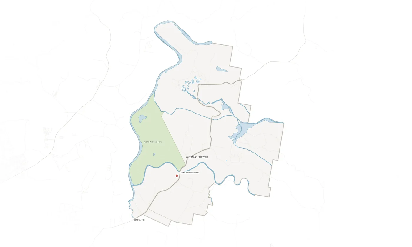 Cattai urban fabric map