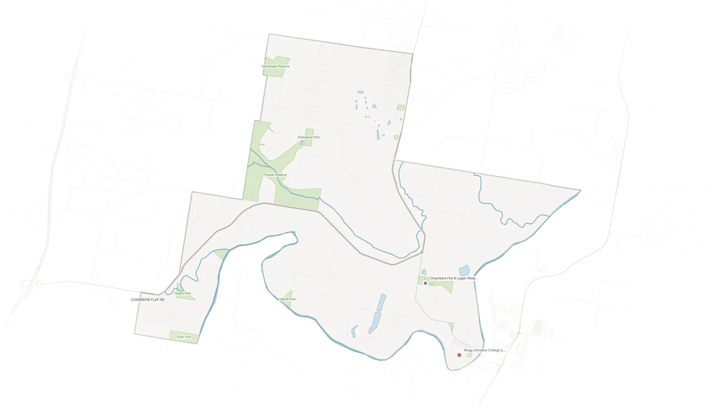 Chambers Flat urban fabric map
