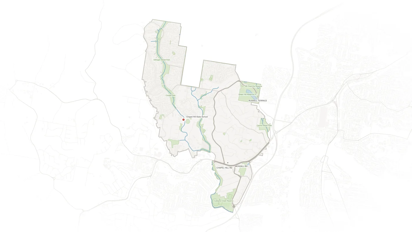 Chapel Hill urban fabric map