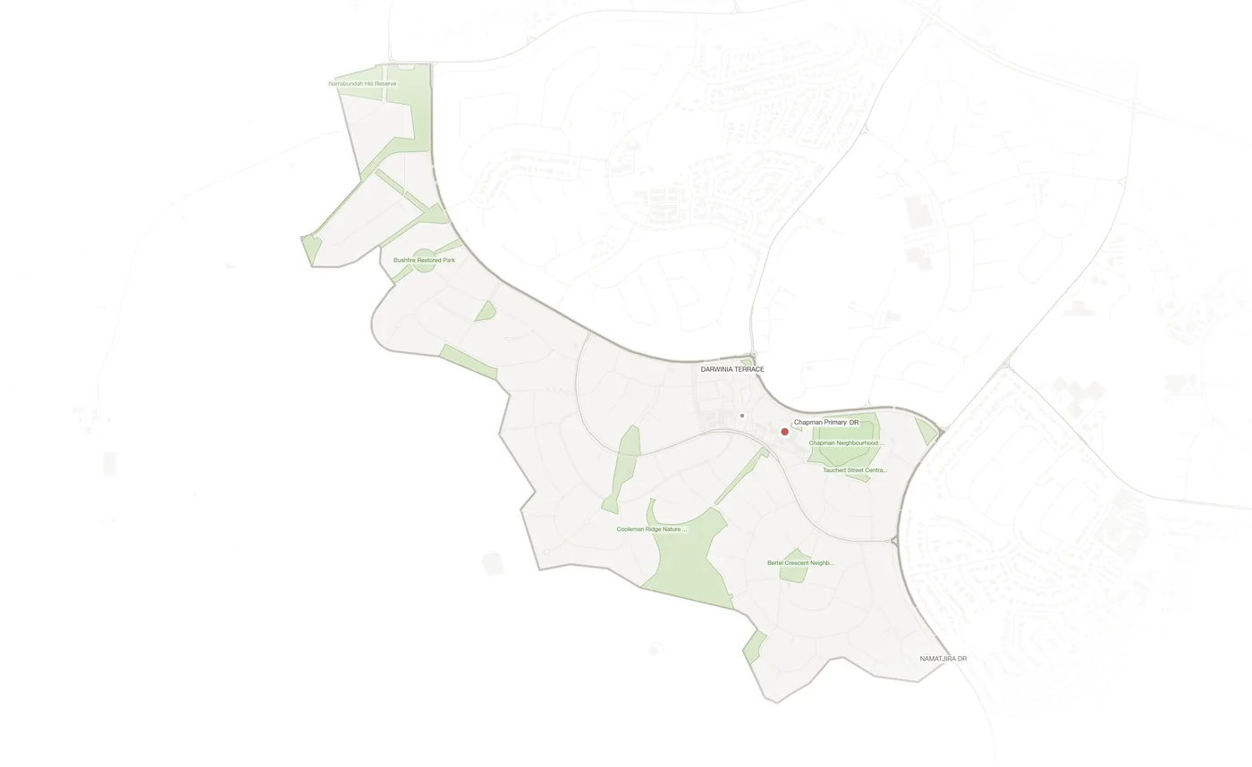 Chapman urban fabric map