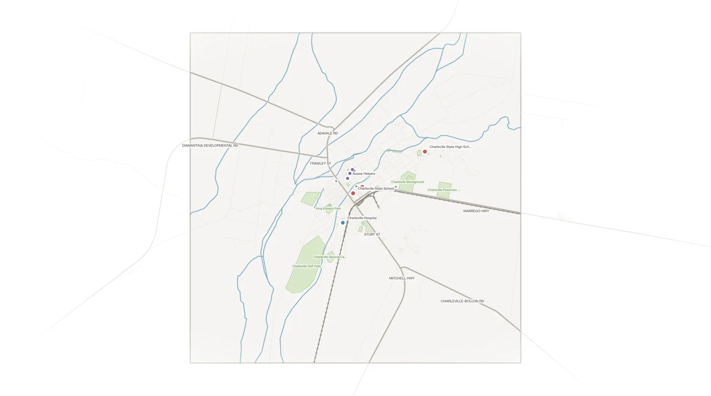 Charleville urban fabric map