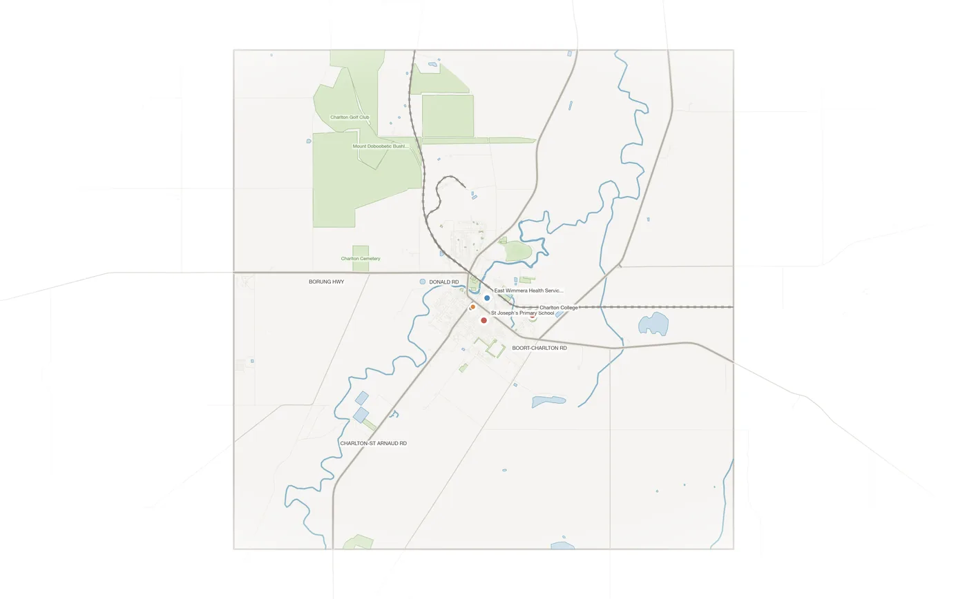 Charlton urban fabric map
