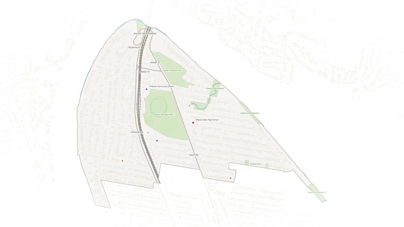 Chelmer urban fabric map