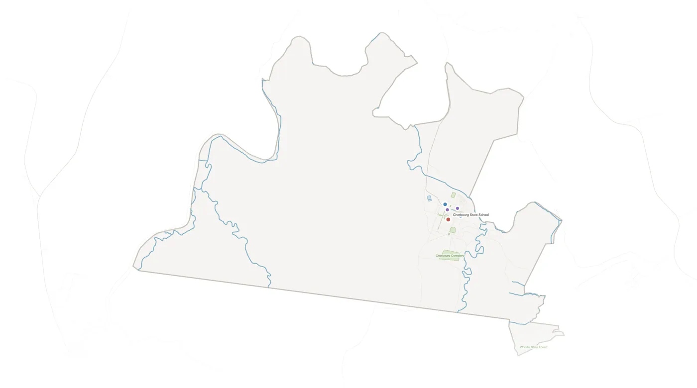 Cherbourg urban fabric map