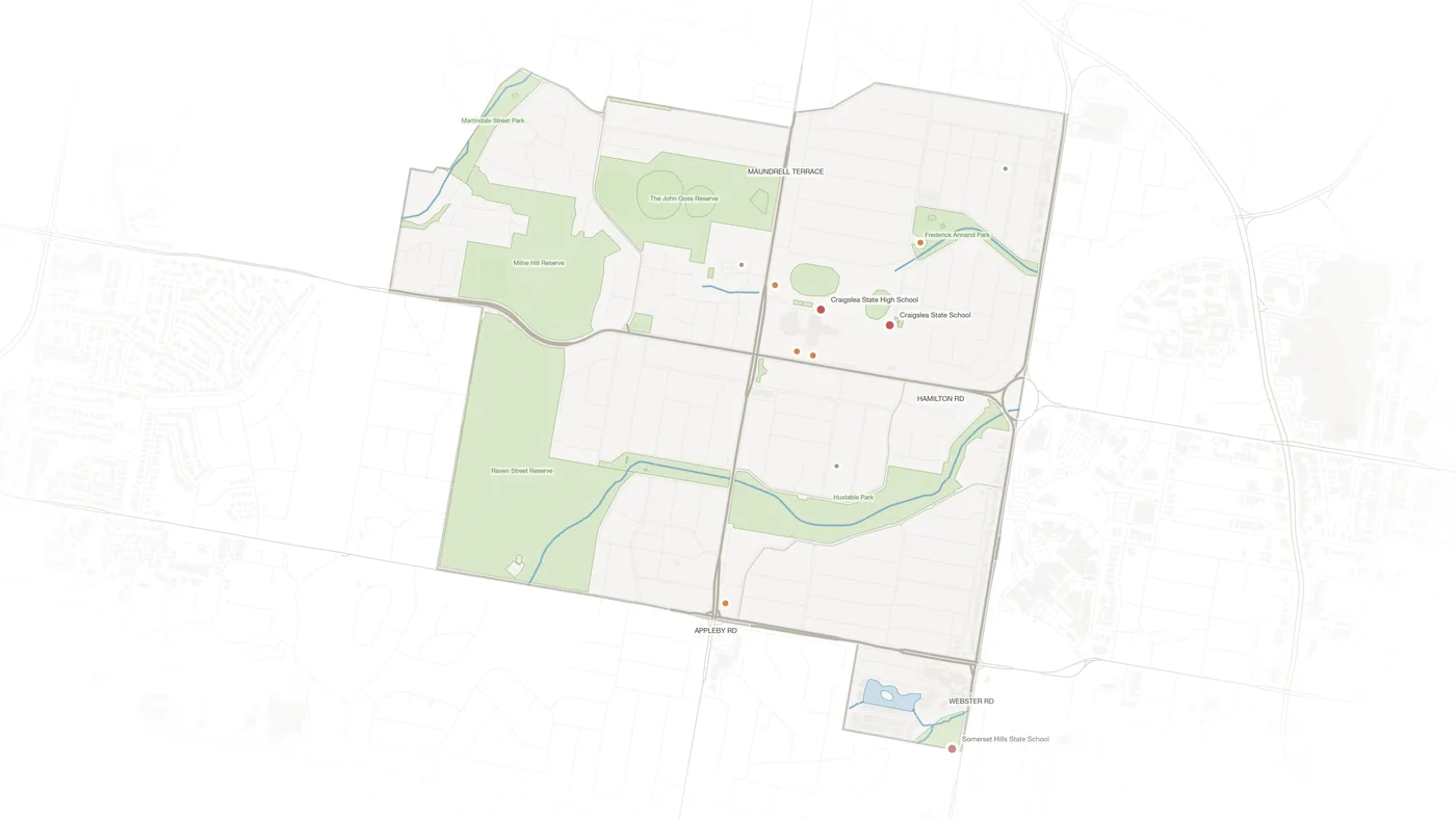 Chermside West urban fabric map