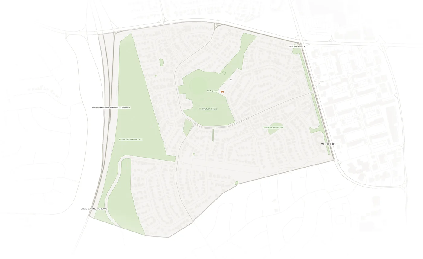 Chifley urban fabric map