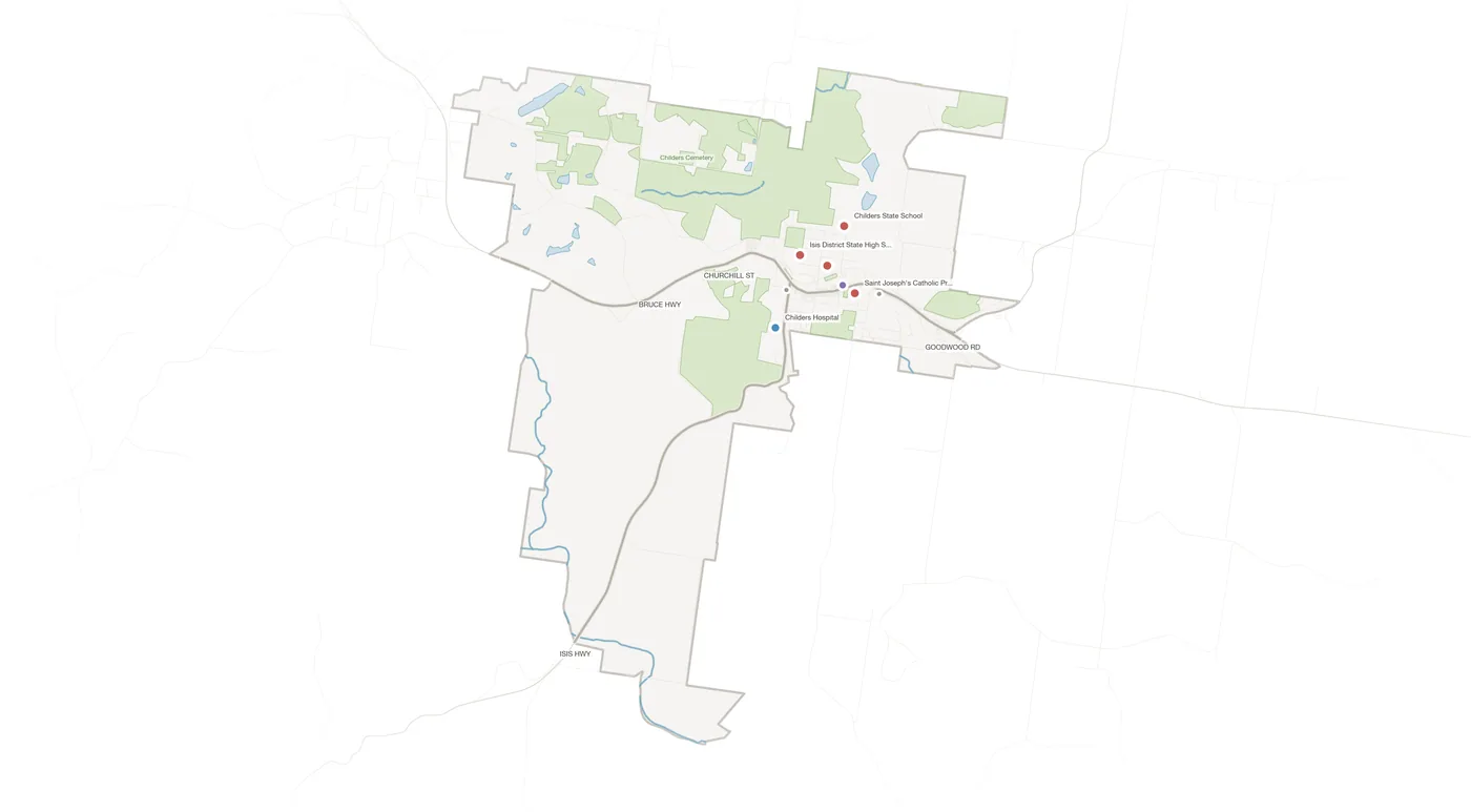 Childers urban fabric map