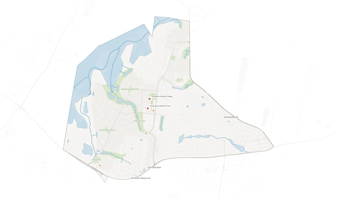 Chisholm urban fabric map