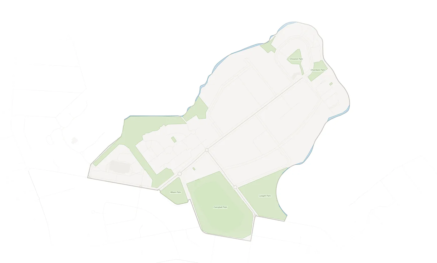 Chiswick urban fabric map