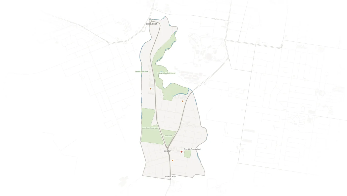 Churchill urban fabric map