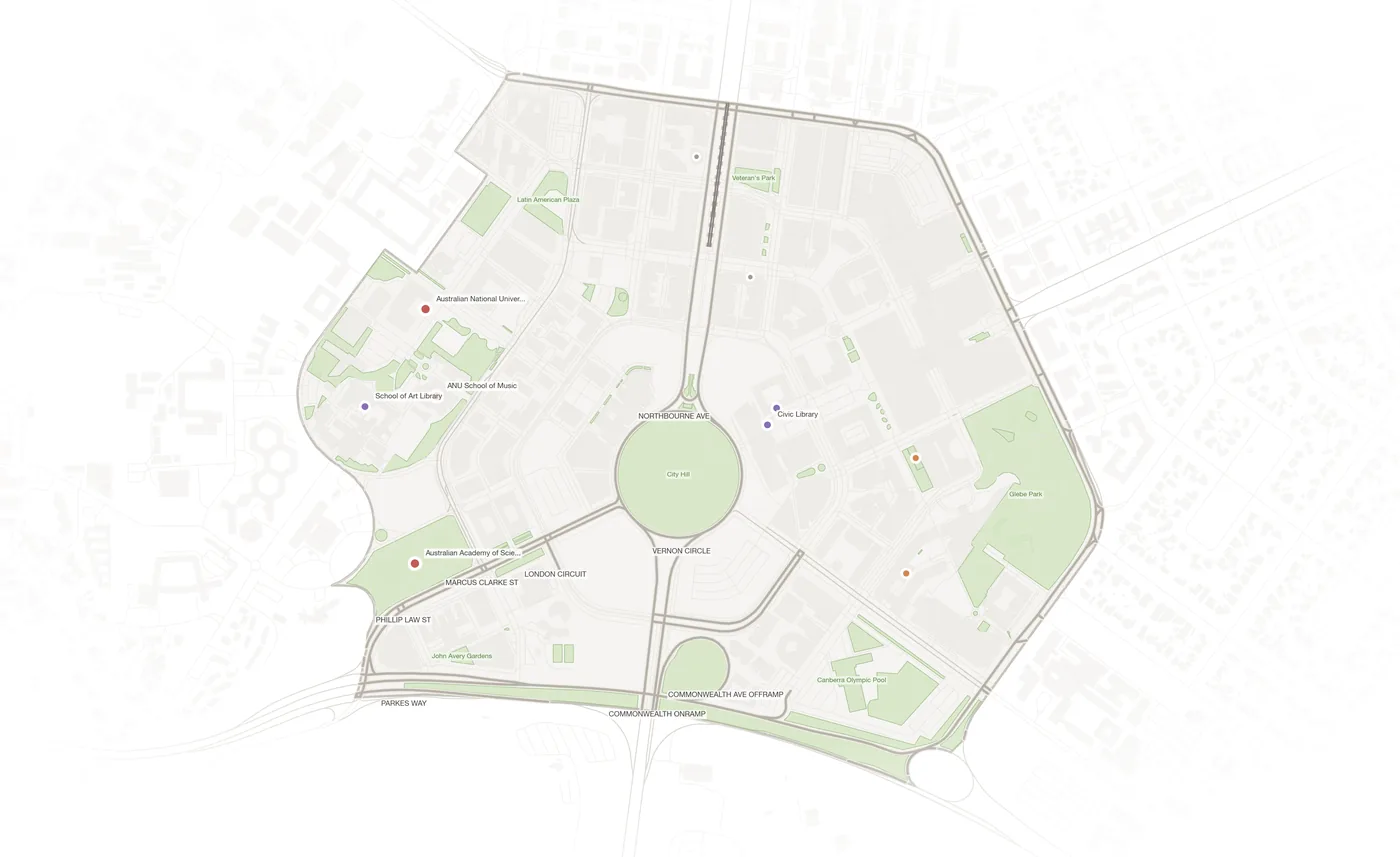 City urban fabric map