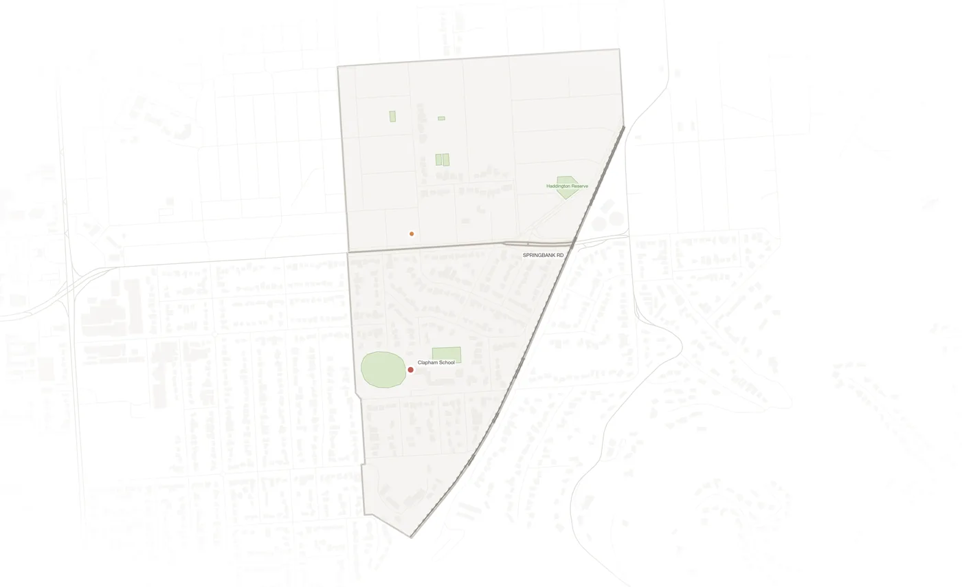 Clapham urban fabric map