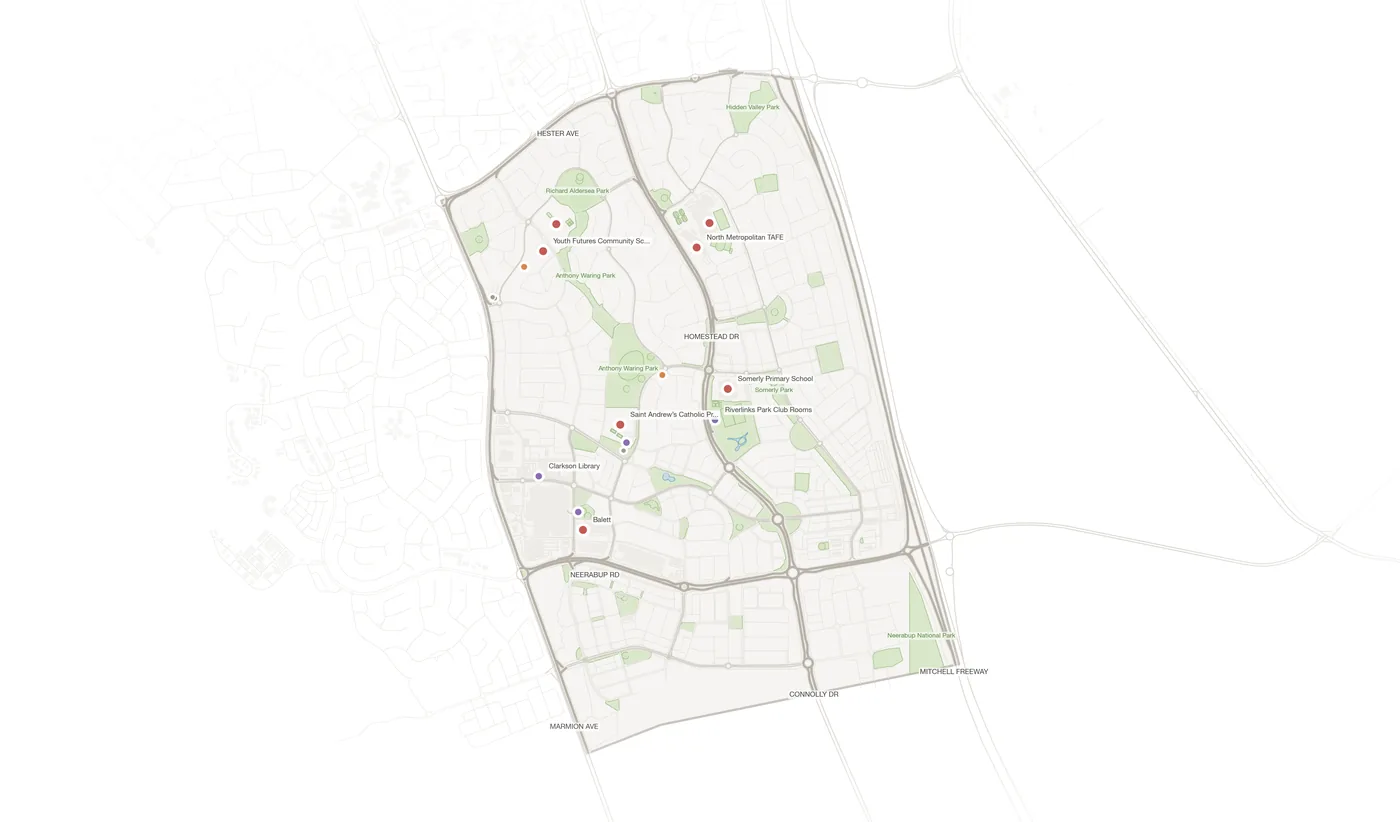 Clarkson urban fabric map