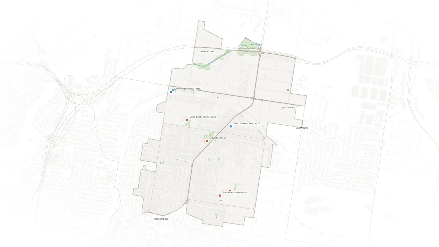Clayfield urban fabric map