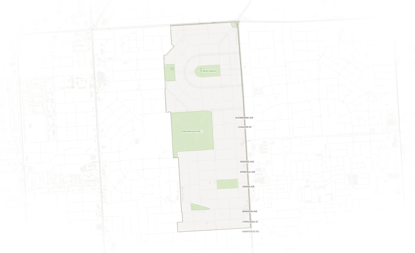 Clearview urban fabric map