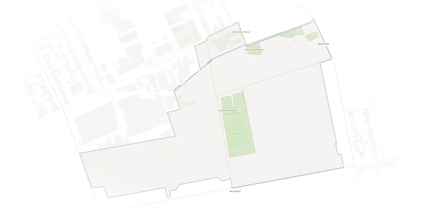 Clemton Park urban fabric map