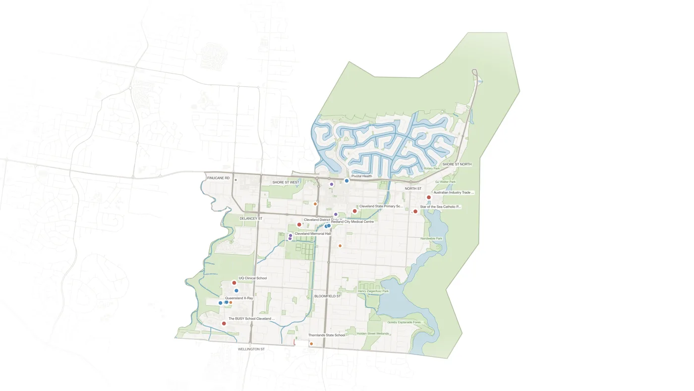 Cleveland urban fabric map