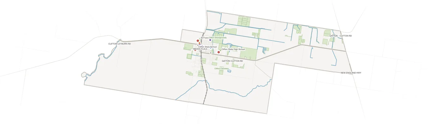 Clifton urban fabric map