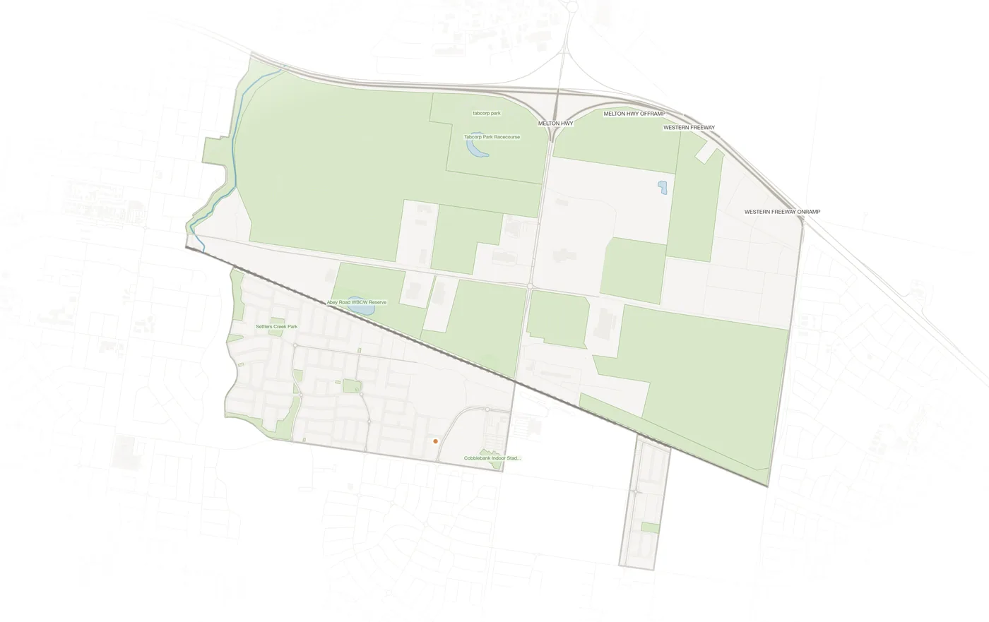 Cobblebank urban fabric map