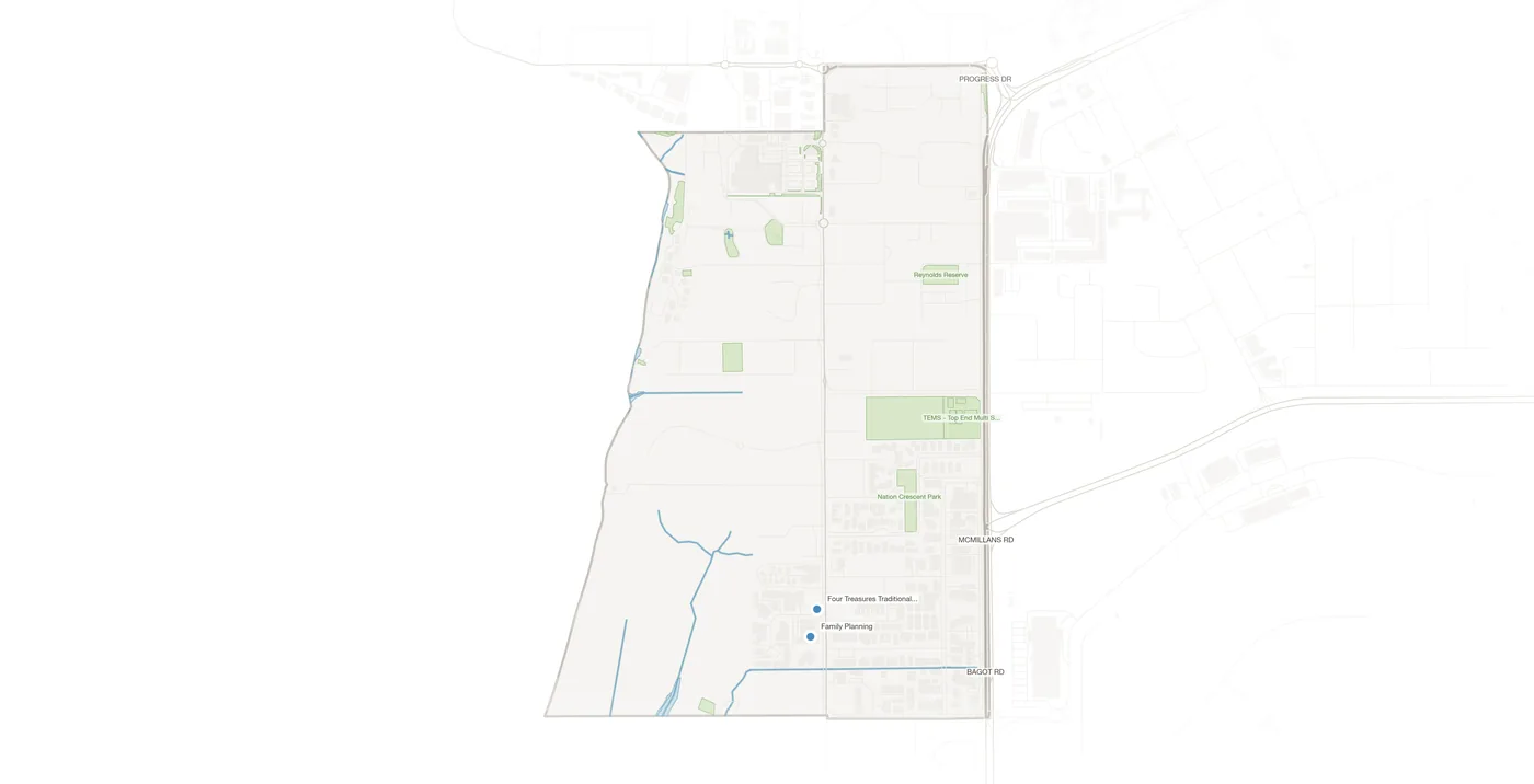 Coconut Grove urban fabric map