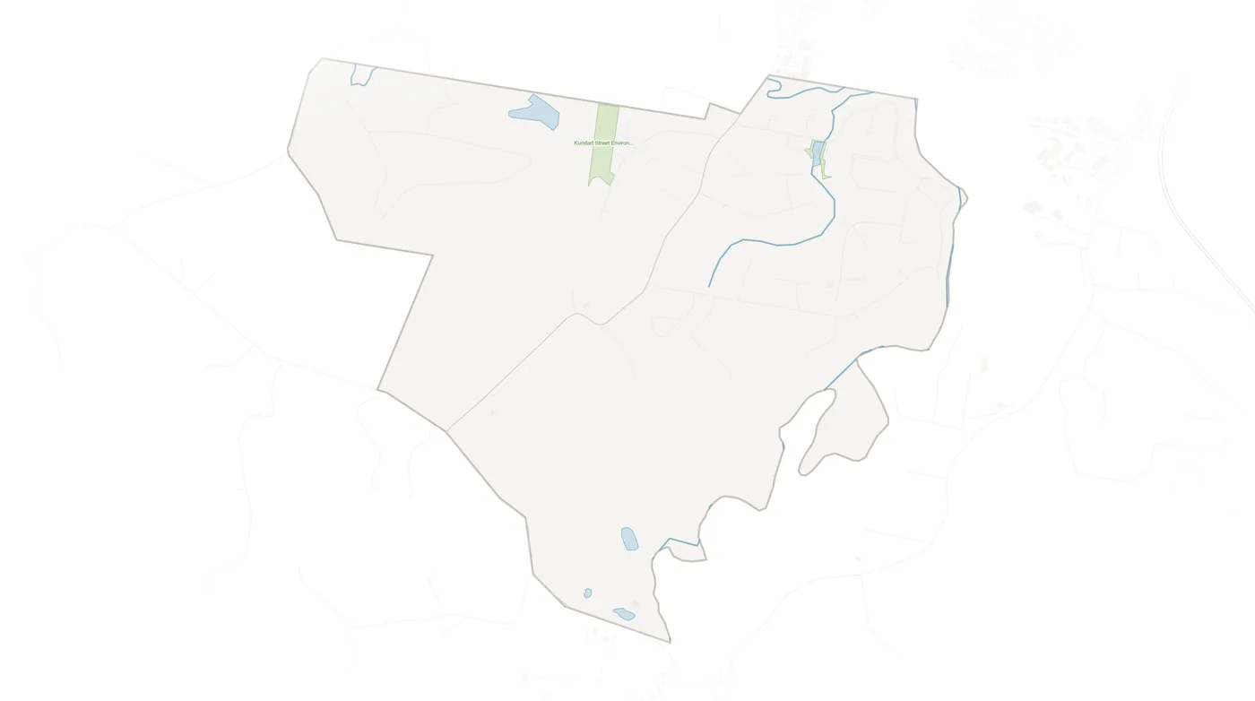 Coes Creek urban fabric map