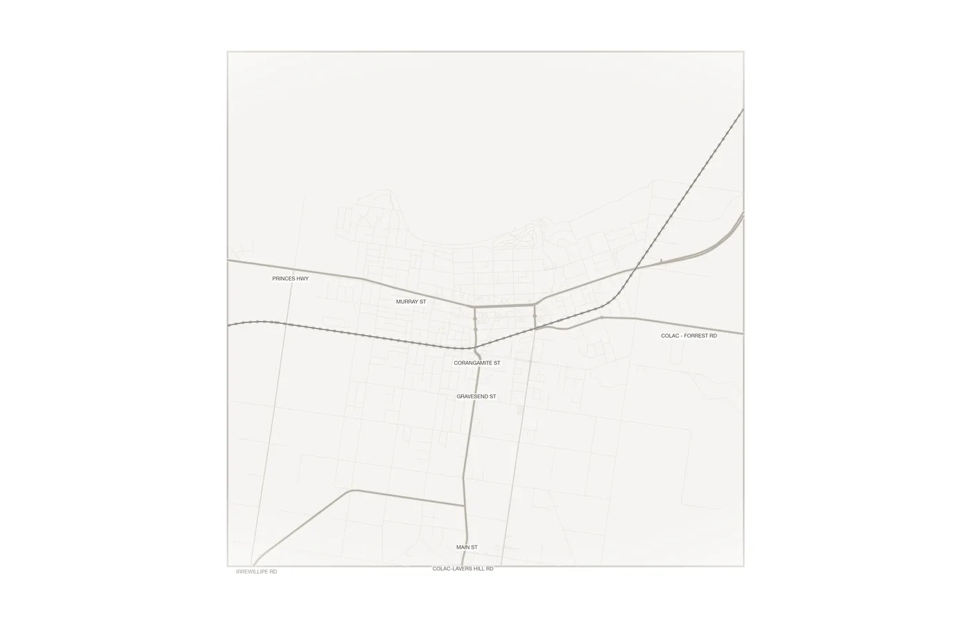 Colac urban fabric map
