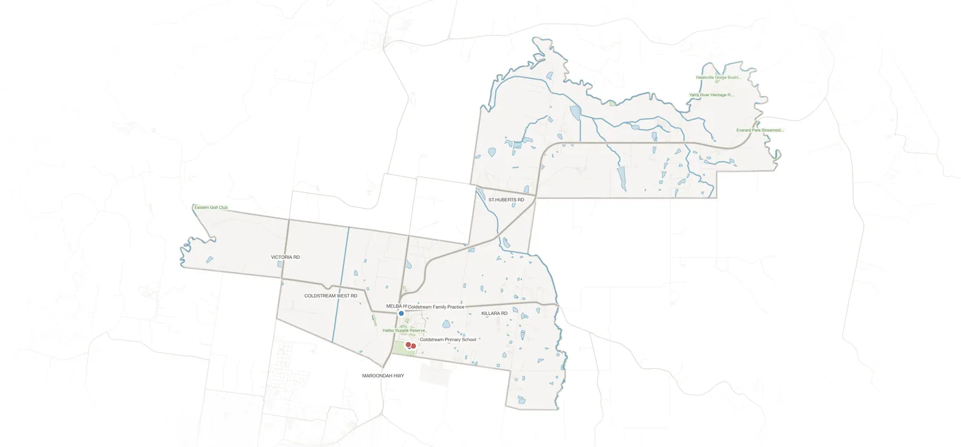 Coldstream urban fabric map