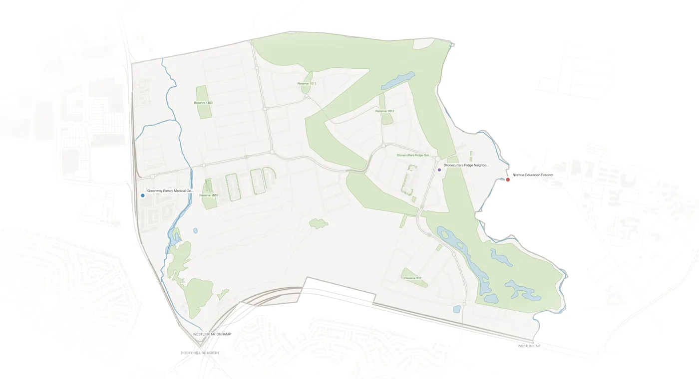 Colebee urban fabric map