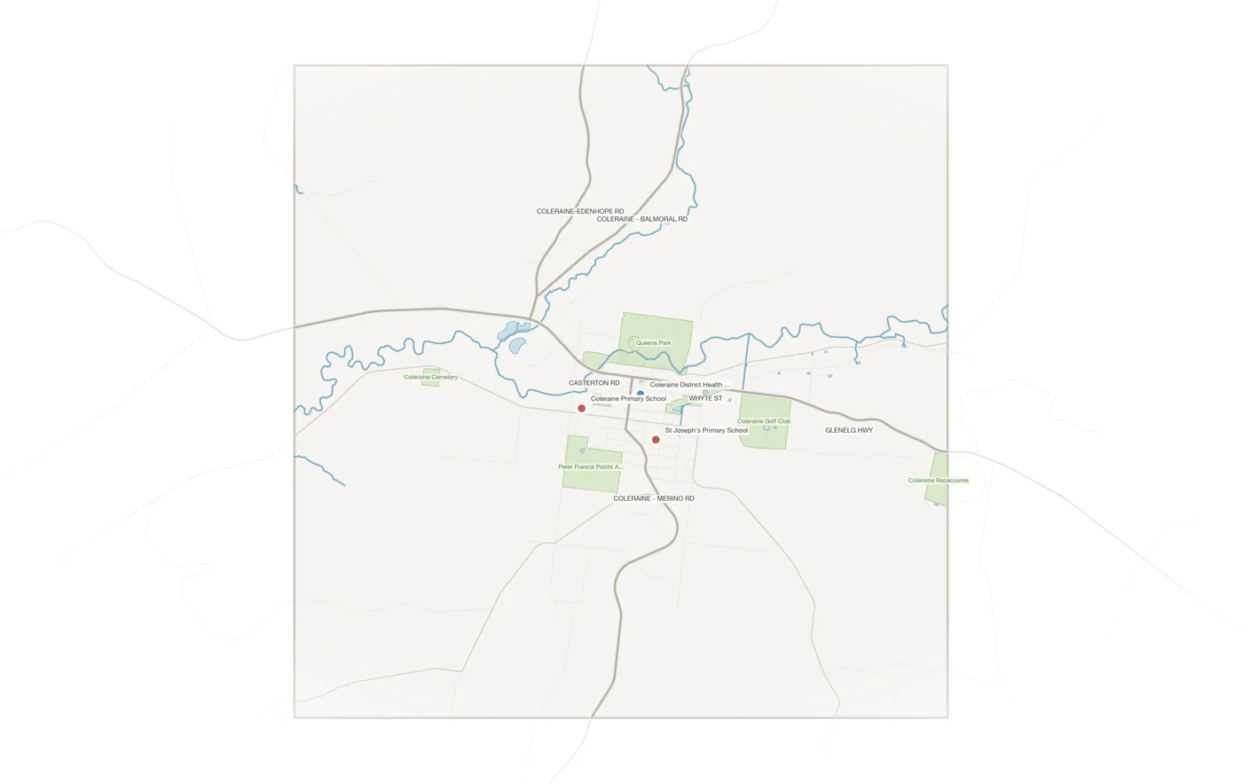 Coleraine urban fabric map