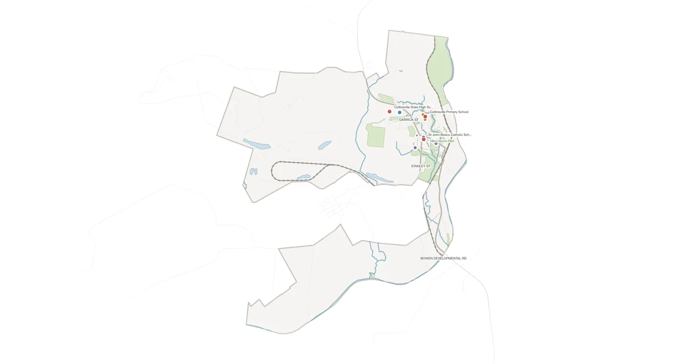 Collinsville urban fabric map