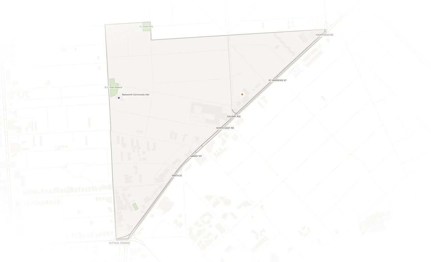 Collinswood urban fabric map