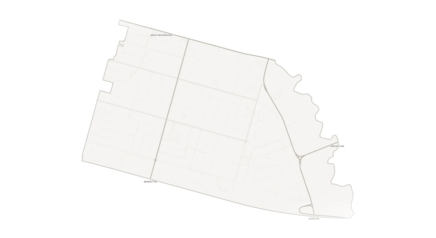 Colyton urban fabric map